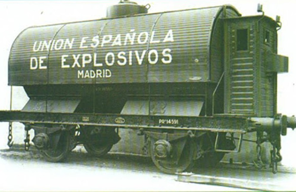 Vagón de Unión española de Explosivos