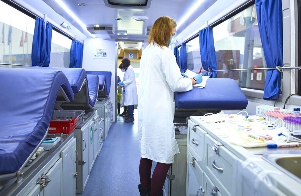 Autobus donantes de sangre