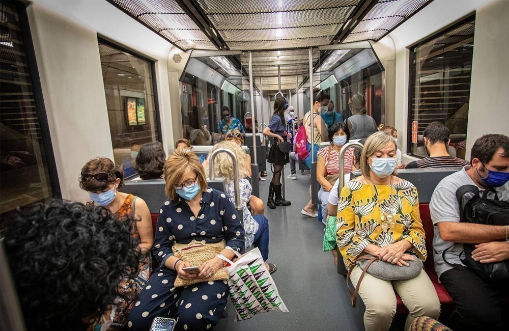 mascarillas en el metro