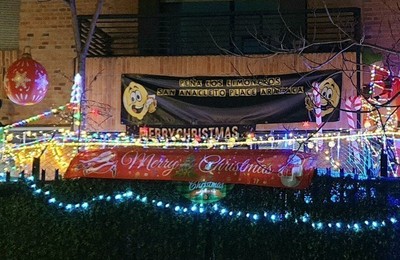 Decoración navideña en Aravaca