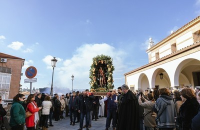procesión en conmemoración al Glorioso San Sebastián