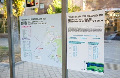 Parada de autobus en Pozuelo