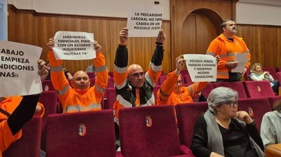 trabajadores de las contratas de jardinería en Pozuelo de Alarcón