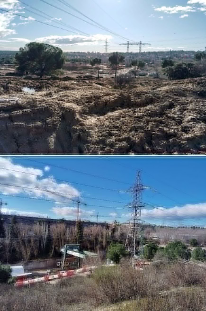 Obras en el colector de ARPO en Pozuelo