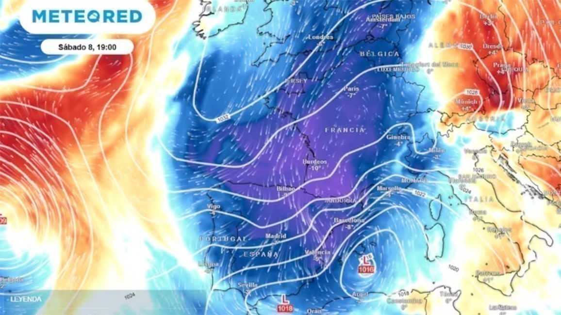 Mapa meteorológico de españa