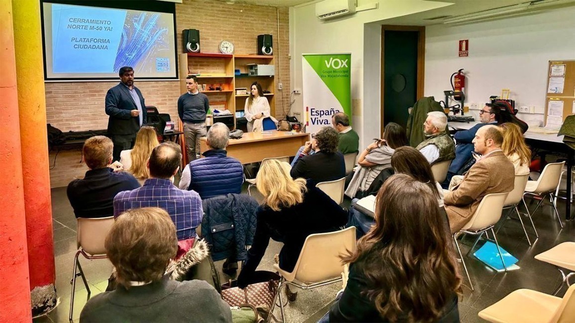 Reunión de VOX con la Plataforma Ciudadana del cierre de la M50