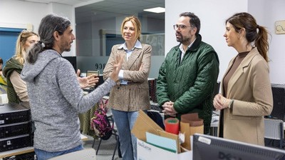 Paloma Tejero, Juan Alberto Gutiérrez y Almudena Ruiz Escudero