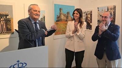 Carlos Granda con Almudena Ruiz Escudero