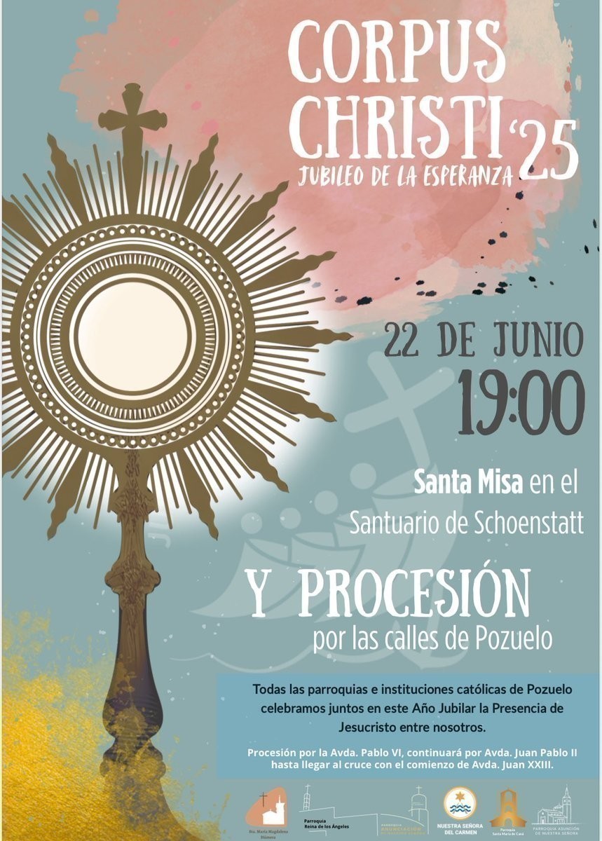 cartel CORPUS CHRISTI EN POZUELO