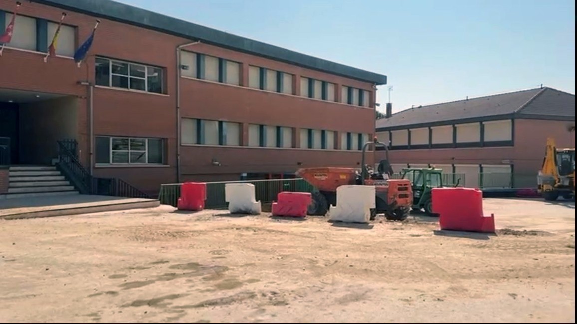 Colegio en obras en Pozuelo