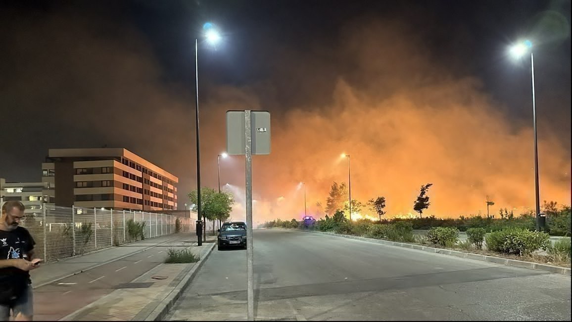 Incendio en Tres Cantos