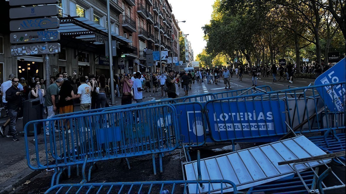 Incidentes Vuelta Ciclista en Madrid
