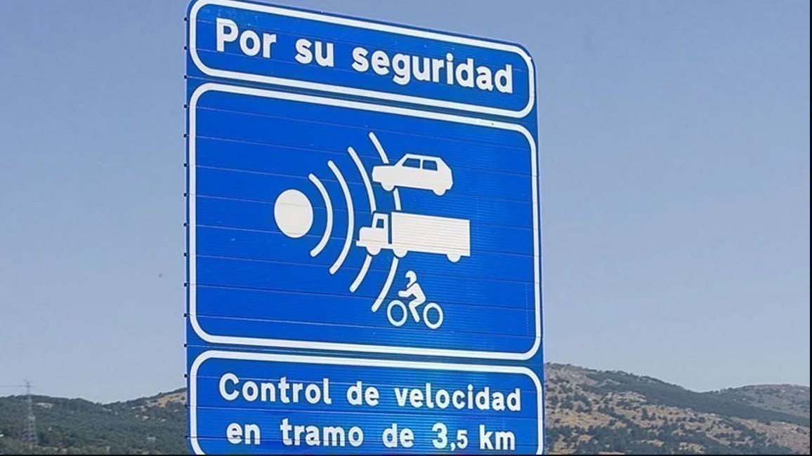 Cartel Radar de tramo