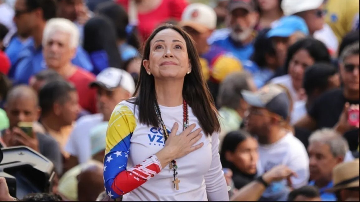 La líder opositora María Corina Machado