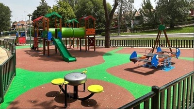 Parque infantil en Pozuelo