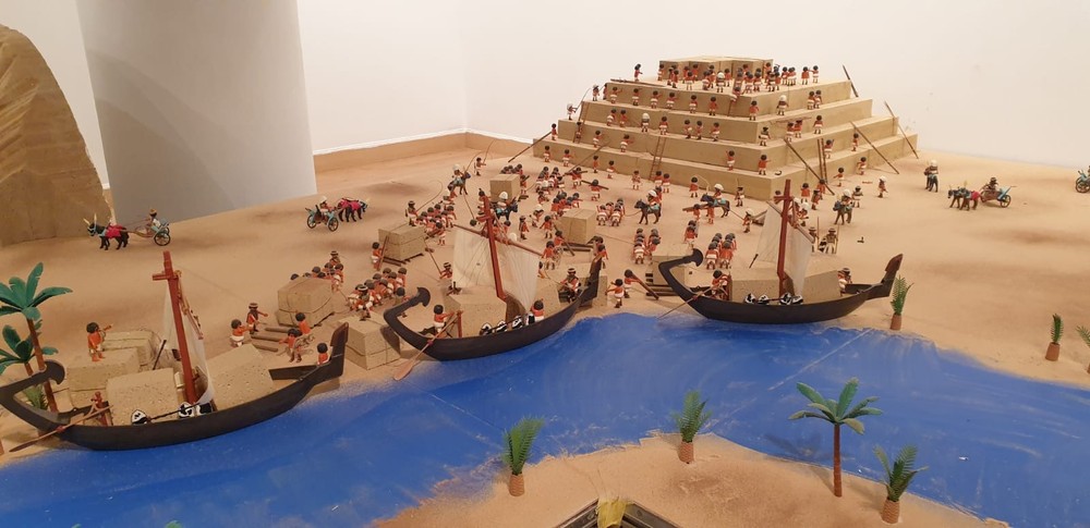 construcción de pirámide egipcia playmobil