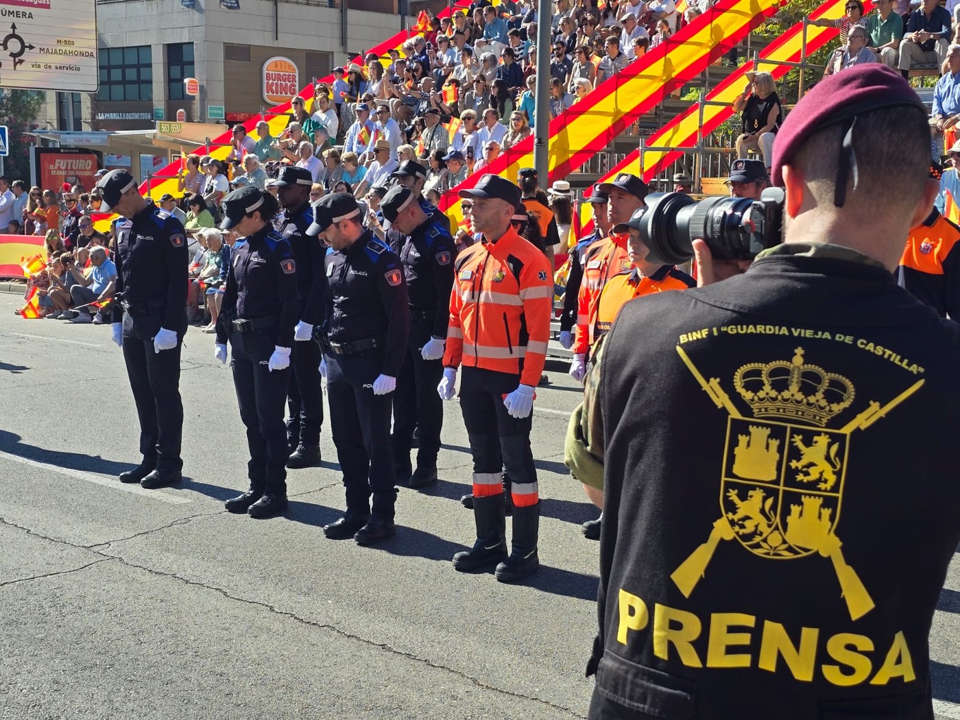 Homenaje a la Bandera de España en Pozuelo
