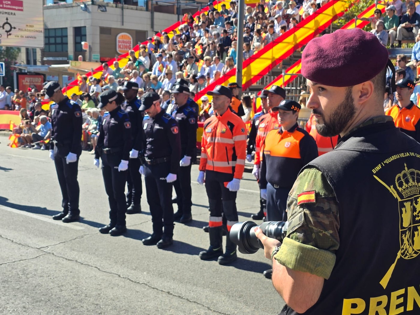 Homenaje a la Bandera de España en Pozuelo