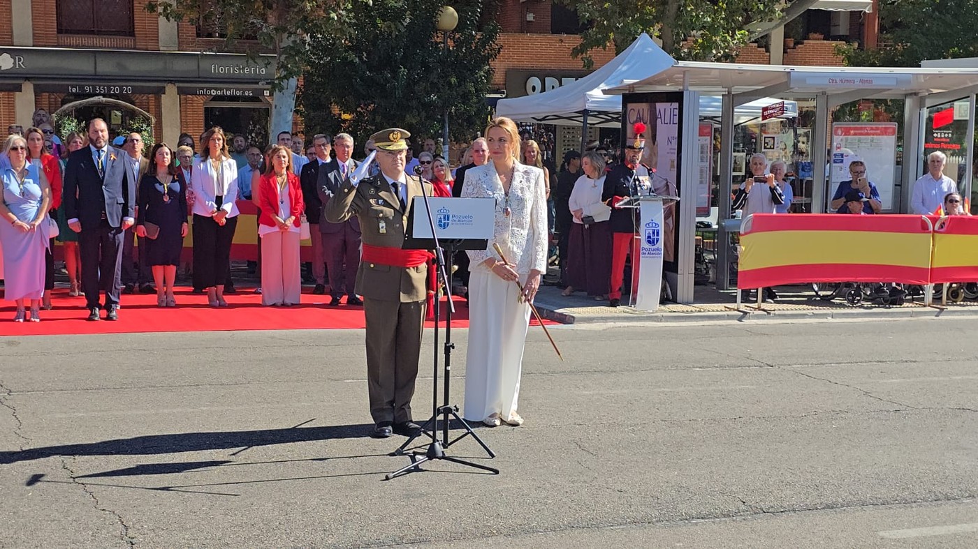 Homenaje a la Bandera de España en Pozuelo