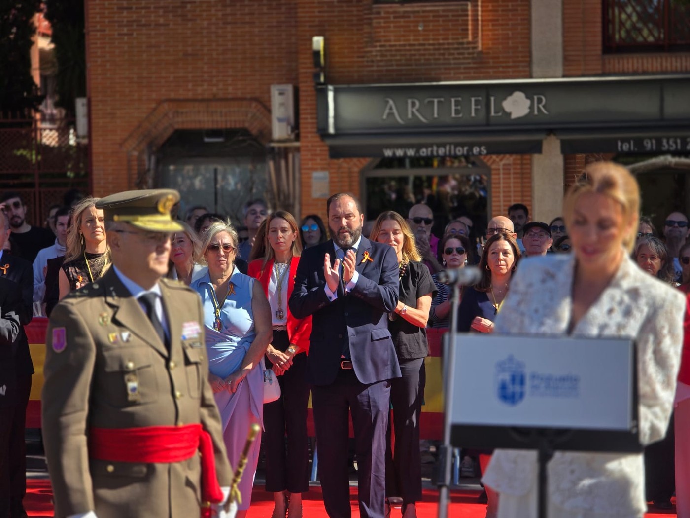 Homenaje a la Bandera de España en Pozuelo