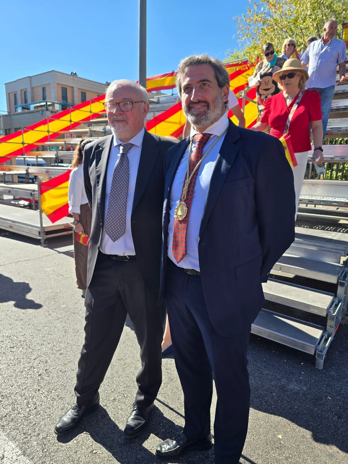 Homenaje a la Bandera de España en Pozuelo