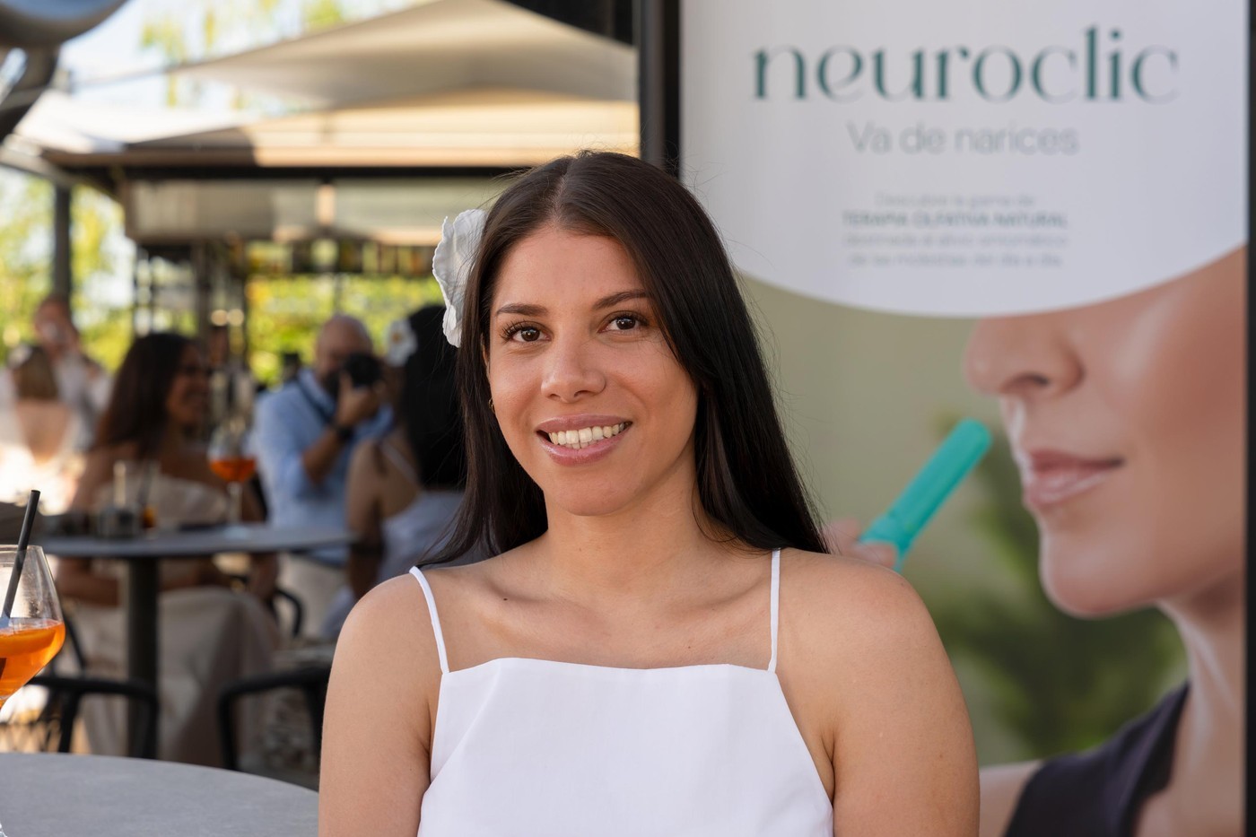 Empresarias en Pozuelo de Alarcón en la Fiesta de Blanco de ASIMPEA