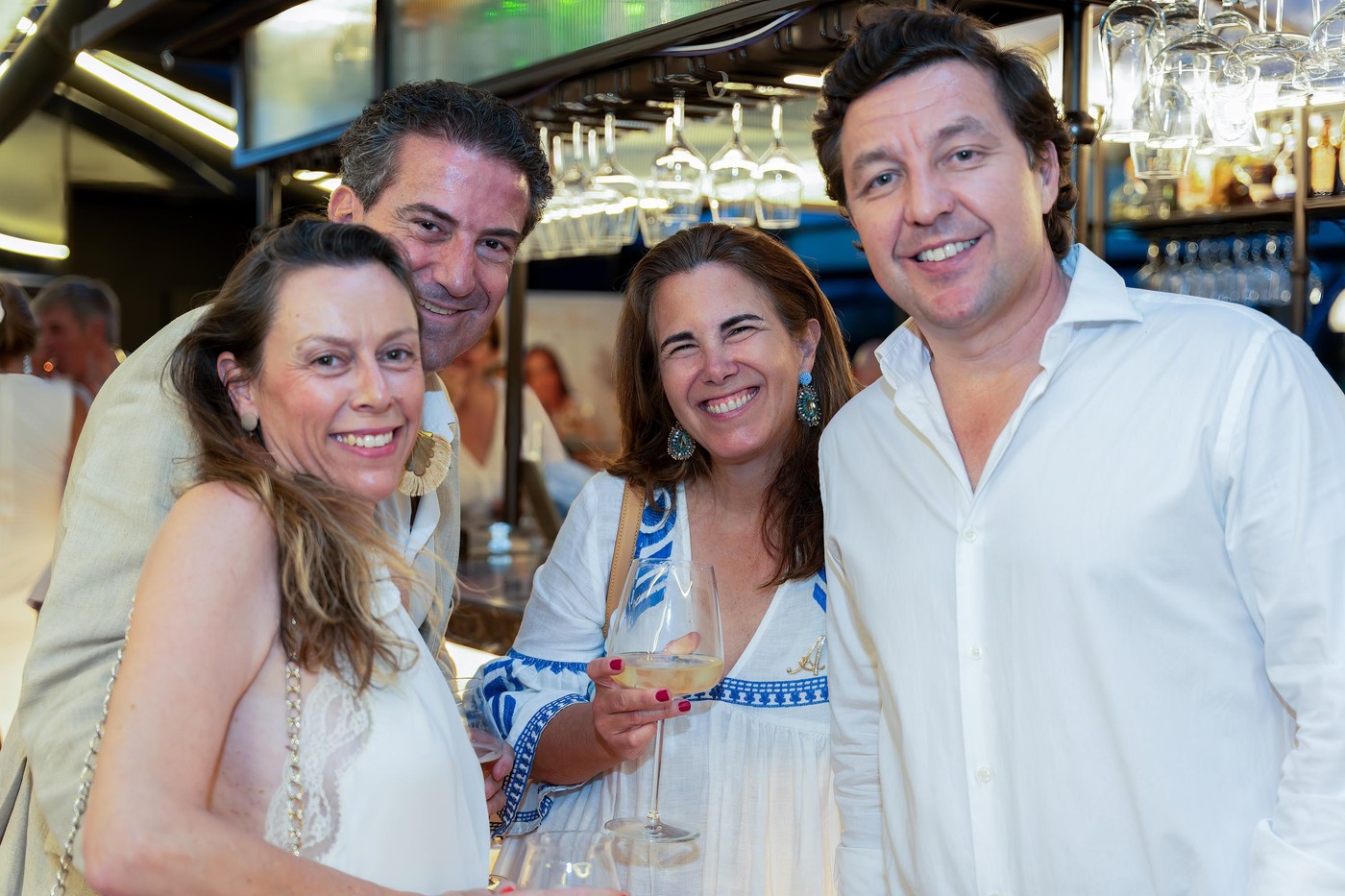 Empresarias en Pozuelo de Alarcón en la Fiesta de Blanco de ASIMPEA
