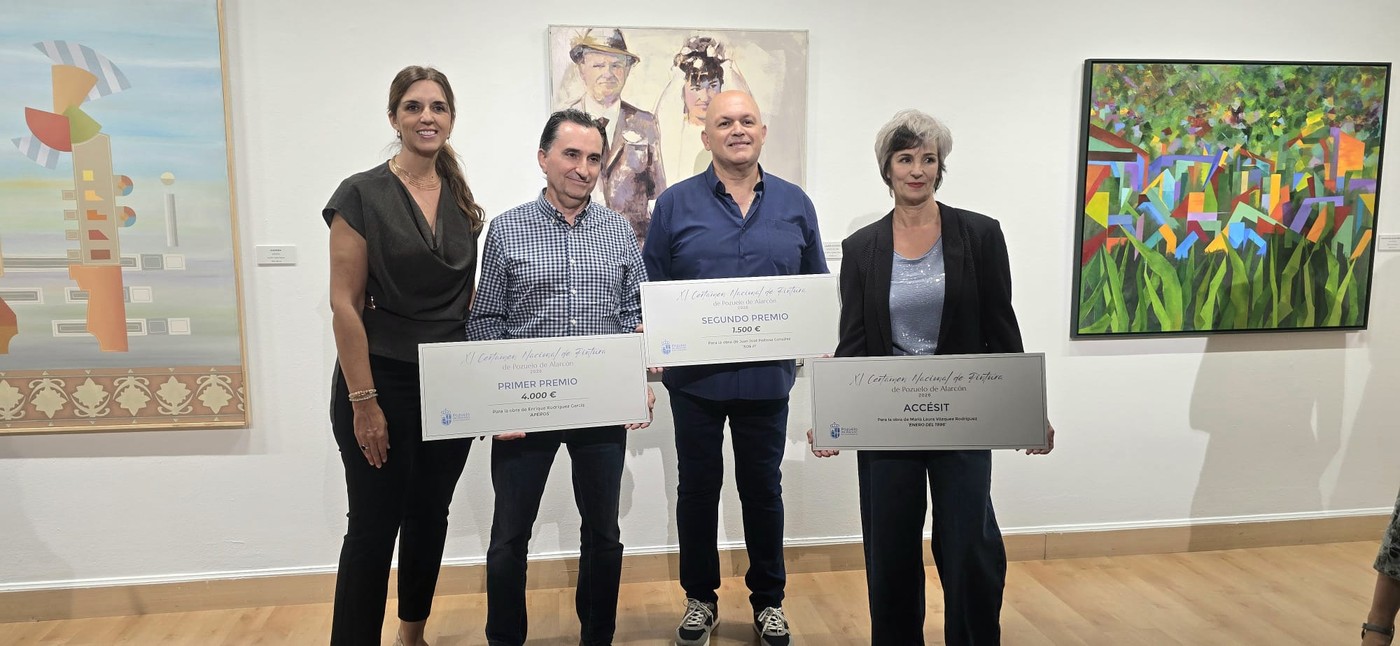 Inauguración de la exposición del Certamen Nacional de Pintura de Pozuelo