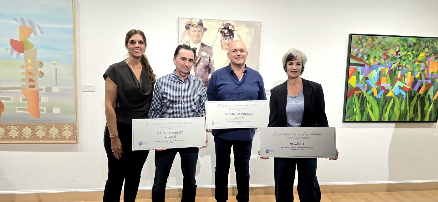 Inauguración de la exposición del Certamen Nacional de Pintura de Pozuelo