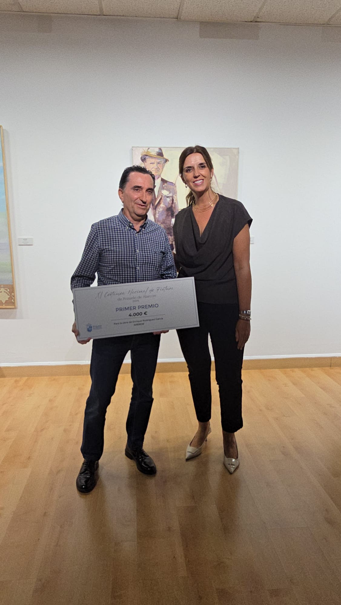 Inauguración de la exposición del Certamen Nacional de Pintura de Pozuelo
