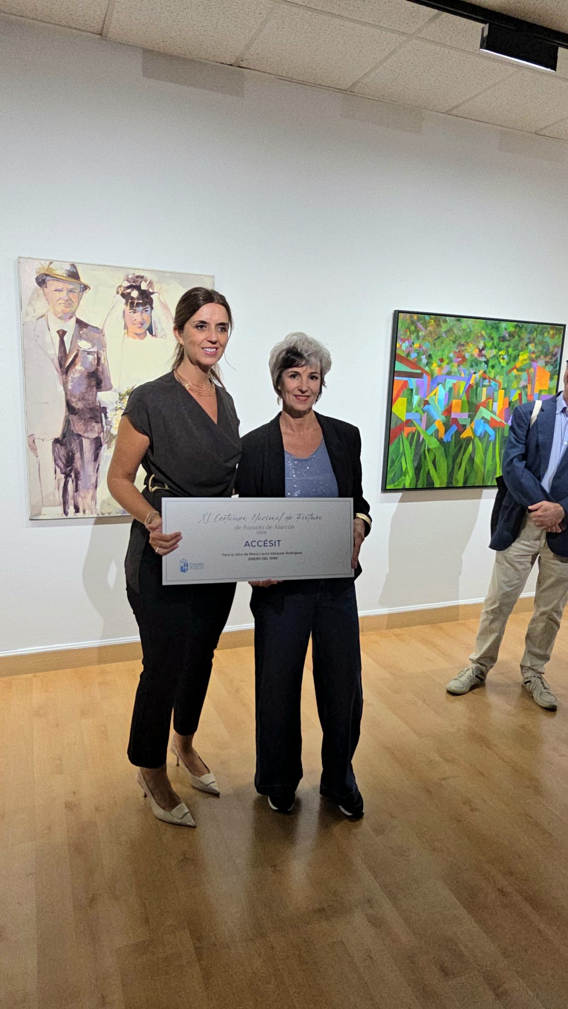 Inauguración de la exposición del Certamen Nacional de Pintura de Pozuelo