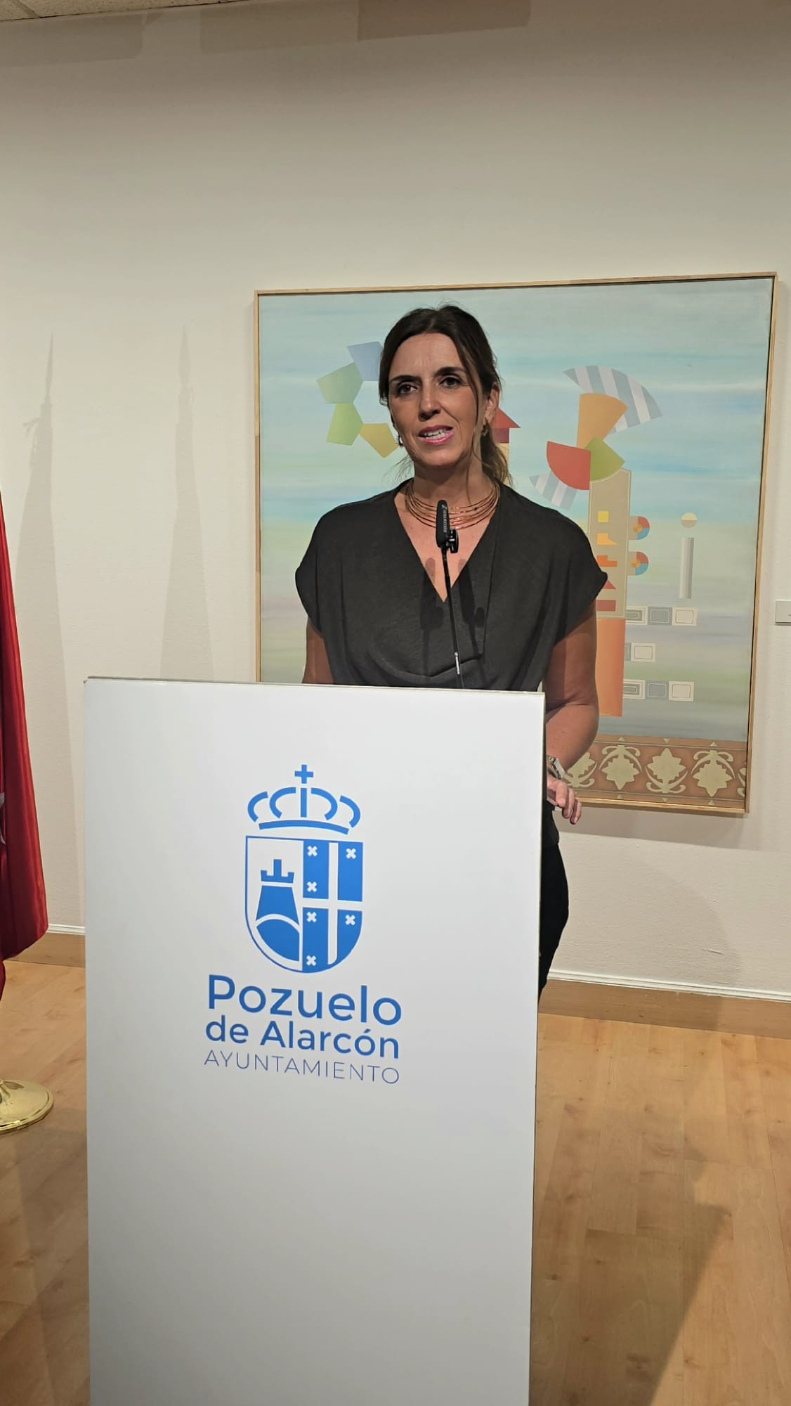 Inauguración de la exposición del Certamen Nacional de Pintura de Pozuelo